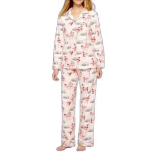 Nick & Nora RV Airstream/Flamingo Print Pajama Set - XXL